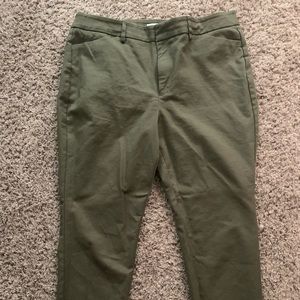 Nice West, Olive Green, Slim Ankle Business Pants